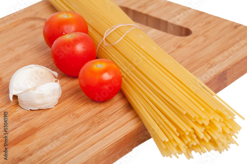 Spaghetti with other ingredients