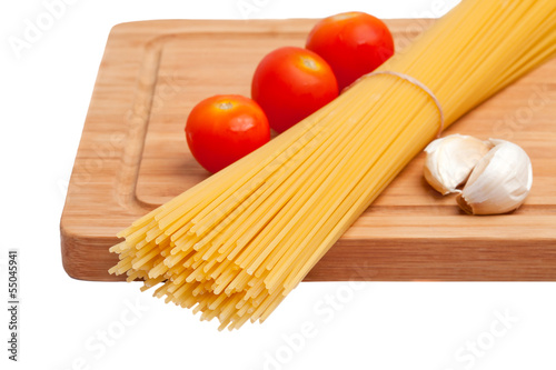 Raw ingredients for pasta