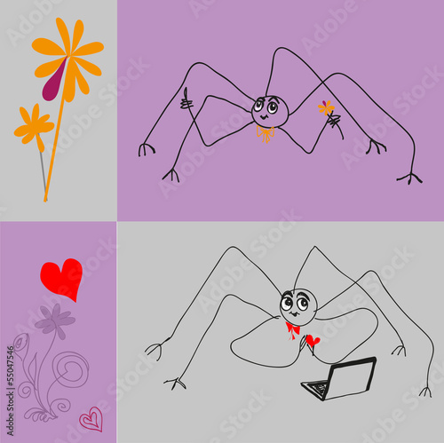 Cheerful spider.