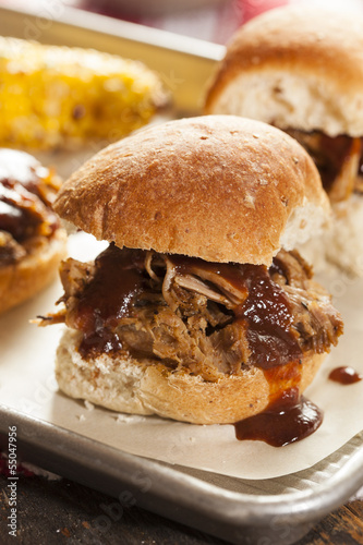 Smoked Barbecue Pulled Pork Sliders