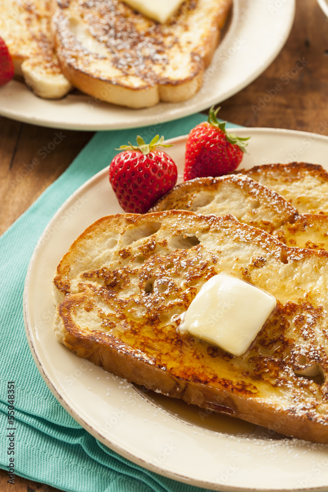 Homemade French Toast with Butter Homemade French Toast with Butter
