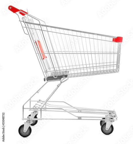 Shopping cart, isolated on white