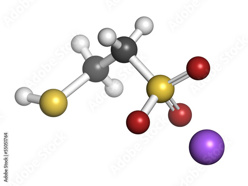 Obraz na plátně Mesna cancer chemotherapy adjuvant and mucolytic drug
