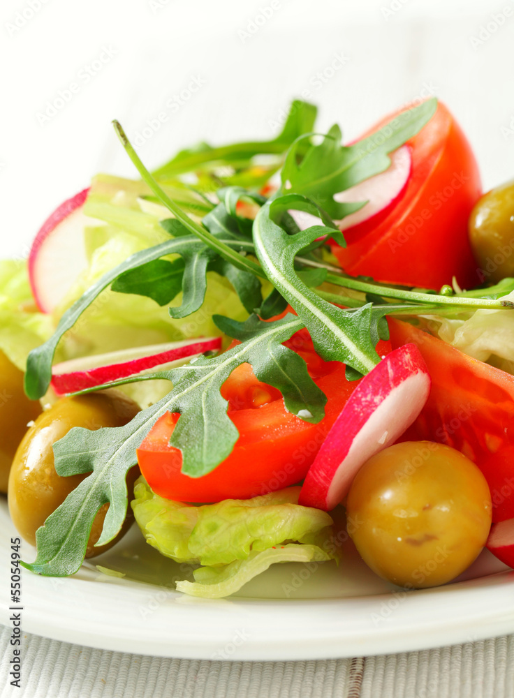 Fresh vegetable salad