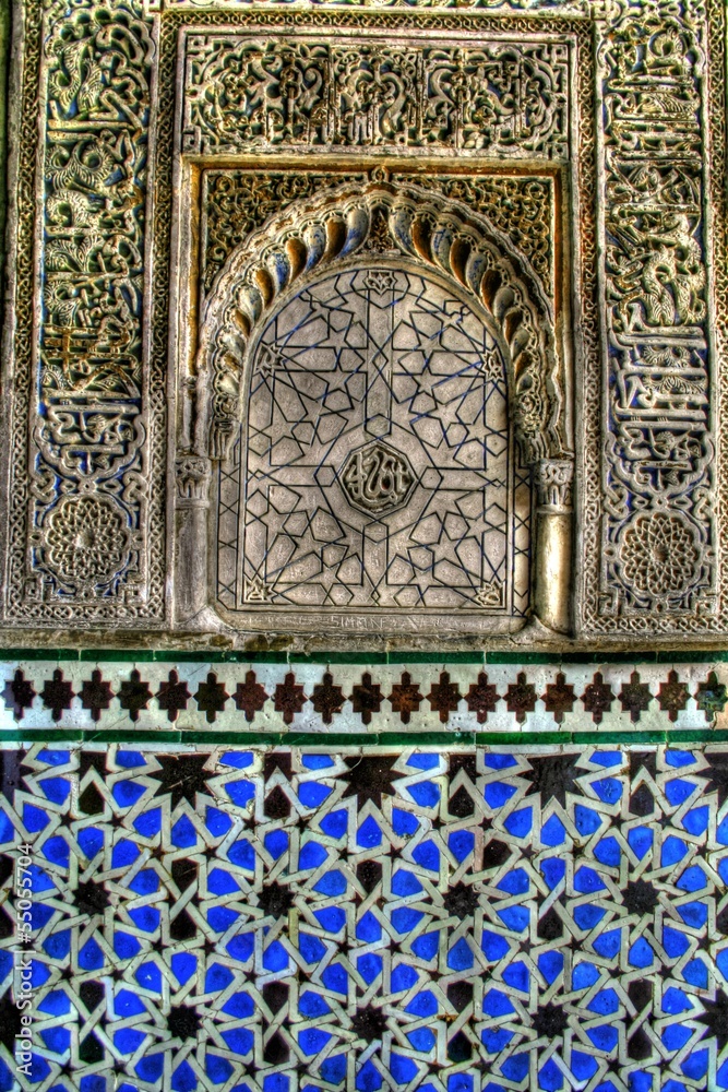 Décorations et motifs arabes en HDR