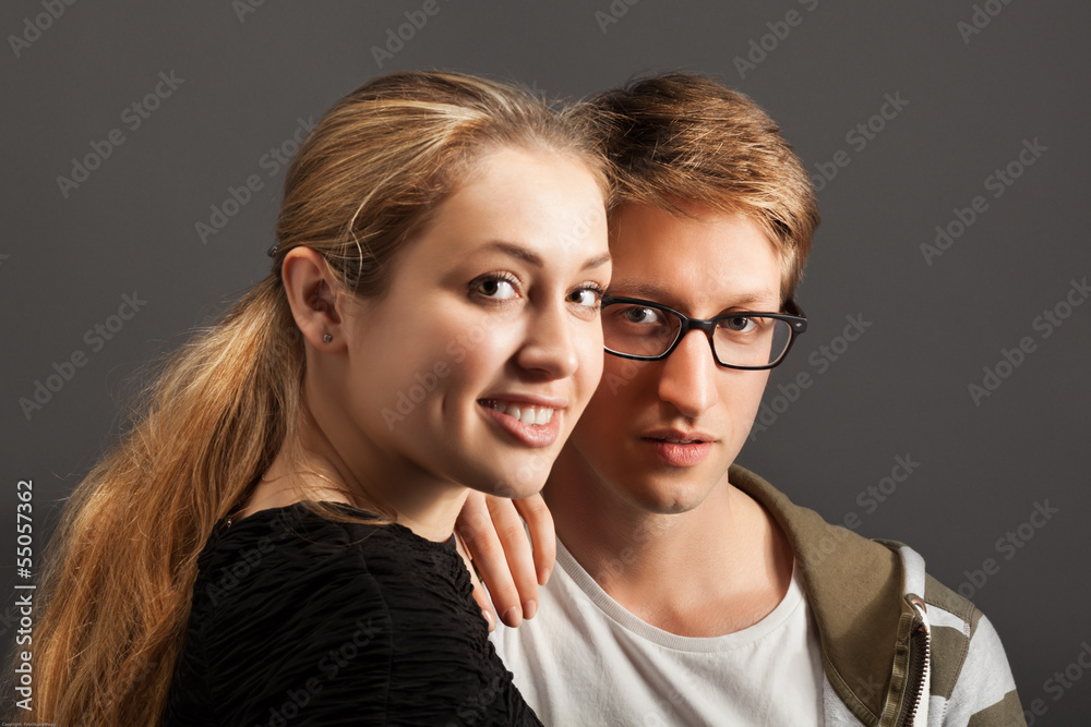 Portrait of a passionate couple Portrait of a passionate couple