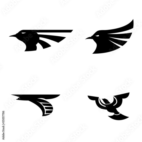 Icons for airlines on a white background