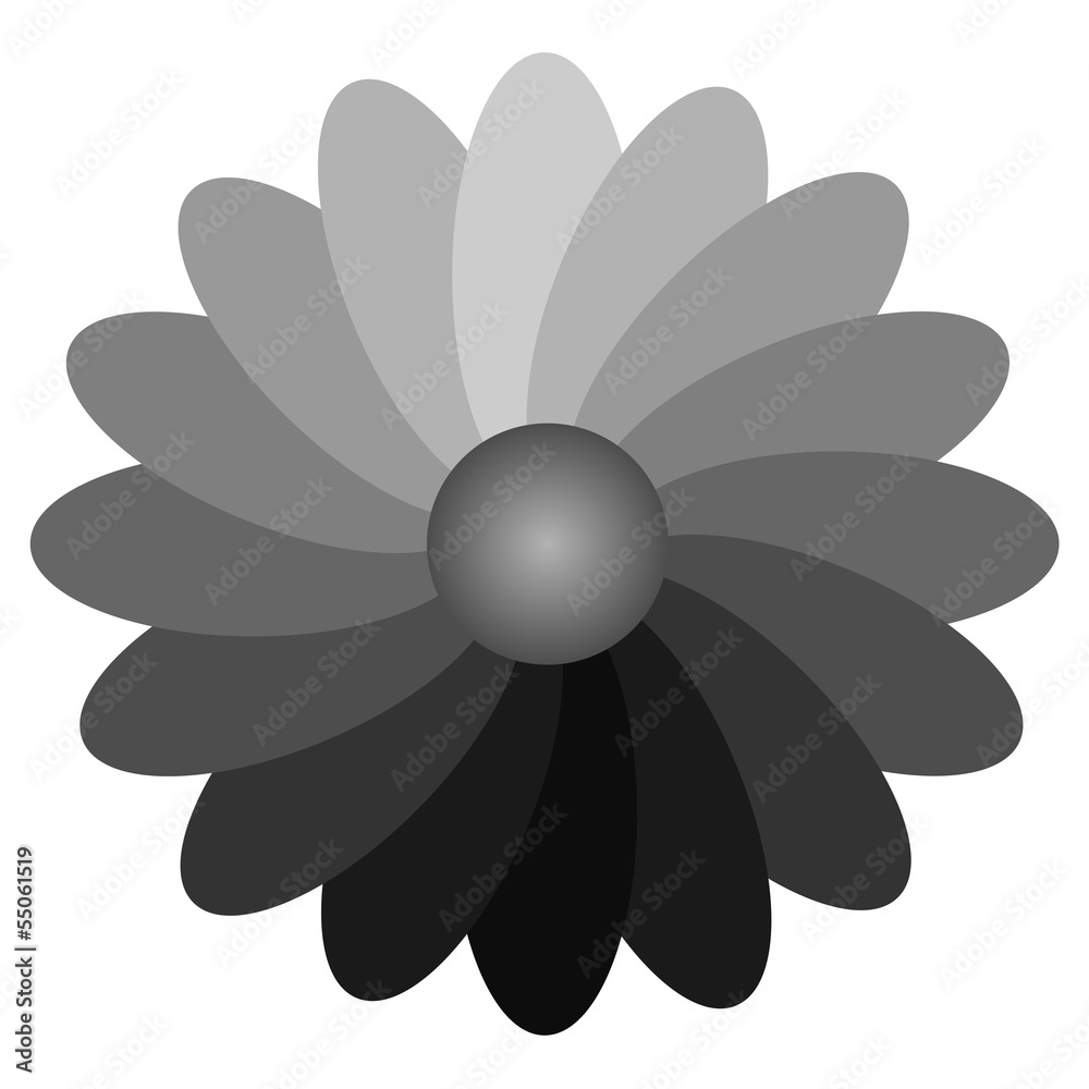 Farbverlauf Blume Farbspektrum Graustufen Farbverlauf Blume Farbspektrum Graustufen