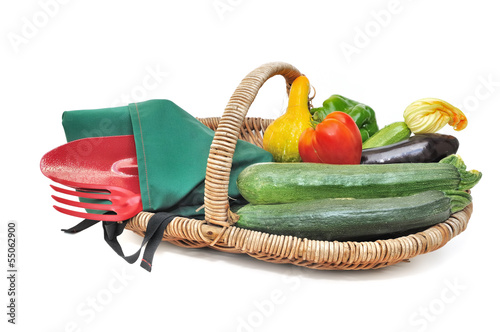 récolte de légumes d'été
