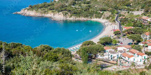 die beliebte Badebucht von Cavoli auf der Insel Elba