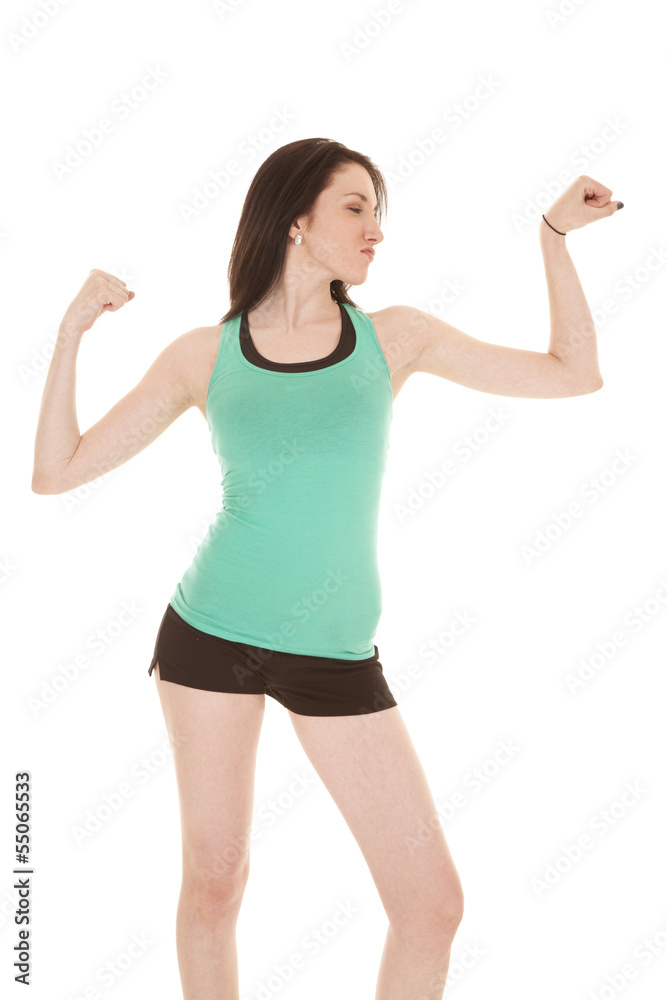 green tank fitness pose green tank fitness pose