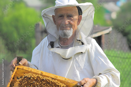 beekeeper, honey gathering
