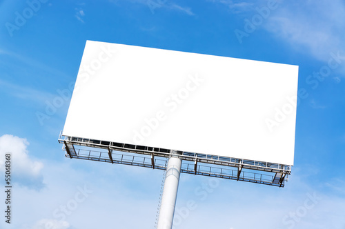 Blank billboard