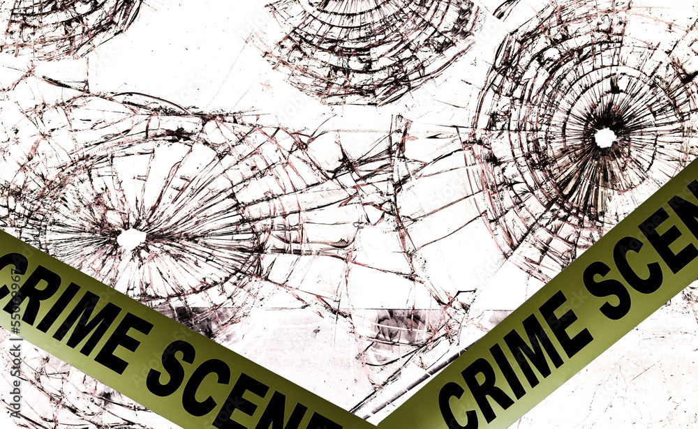 Obraz premium crime scene police tape