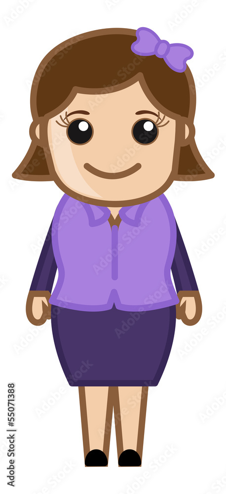 Corporate Woman - Business Cartoon Character Vector Corporate Woman - Business Cartoon Character Vector