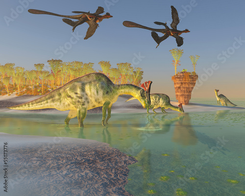 Olorotitan in Swamp