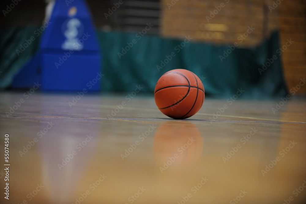 basketball ball and net on black background basketball ball and net on black background