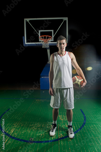 Basketball player portrait