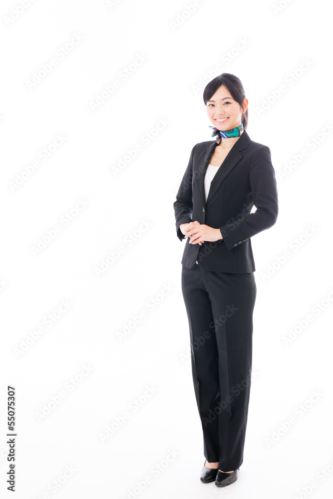 asian businesswoman on white background asian businesswoman on white background