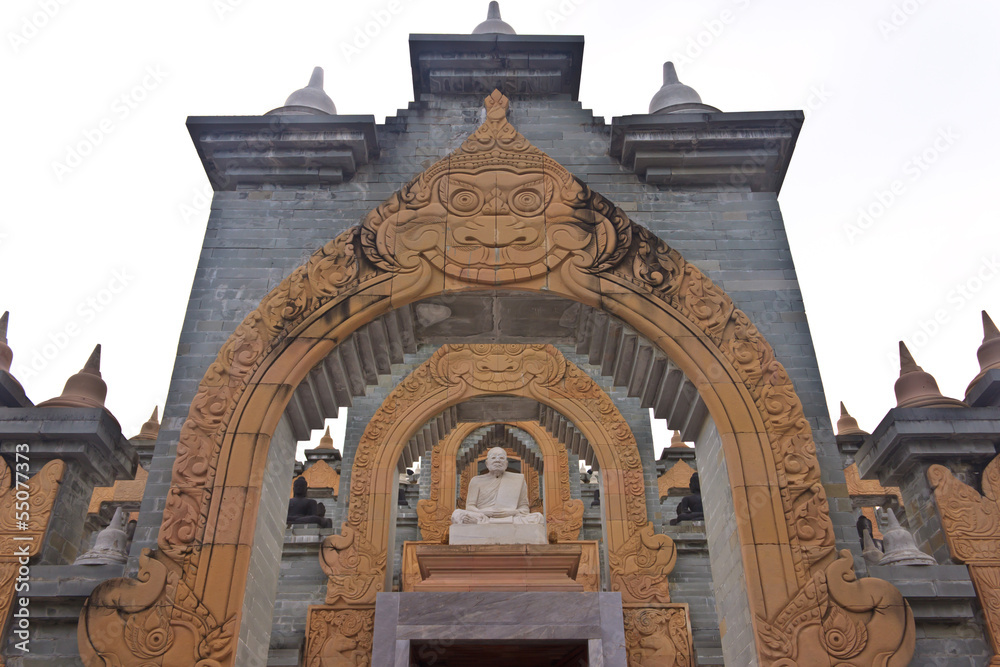 Naklejka premium Art in temple Thailand.