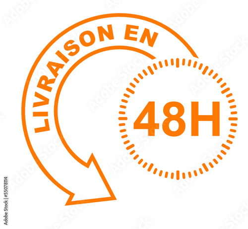livraison en 48 heures flèche orange