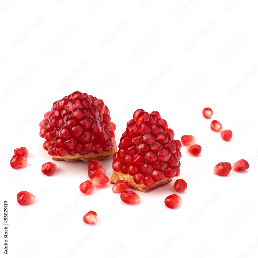 Ripe pomegranate piece Ripe pomegranate piece