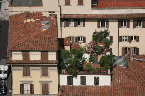 Petite terrasse sur un toit de Florence
