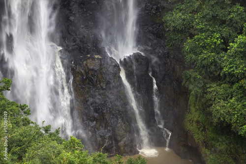 Waterfall in tropical forest