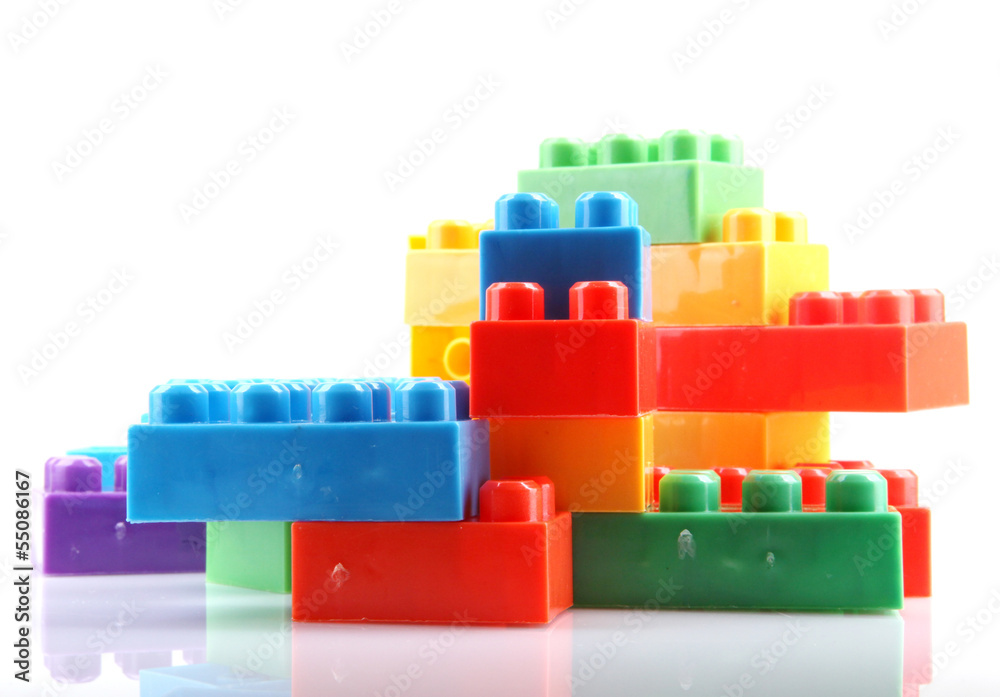 Naklejka premium plastic building blocks