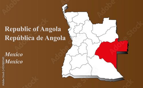 Angola - Moxico hervorgehoben photo