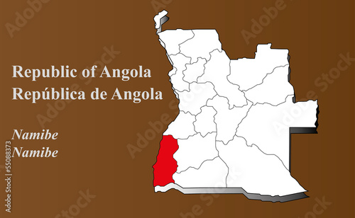 Angola - Namibe hervorgehoben photo