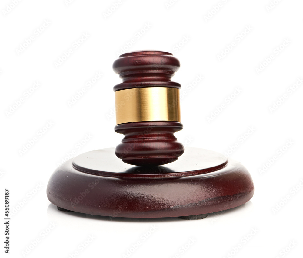 Gavel isolated on white background Gavel isolated on white background