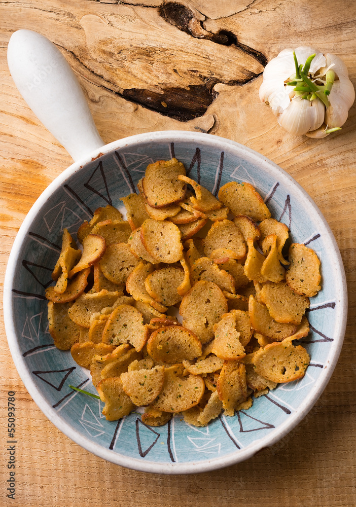 Fototapeta premium Bread chips.