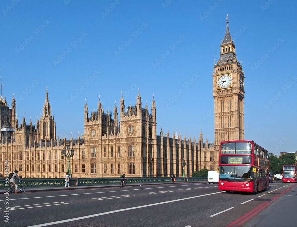 Big Ben and Westminster Bridge,