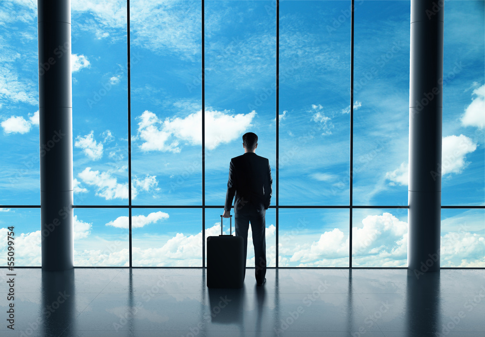 Fototapeta premium businessman in airport