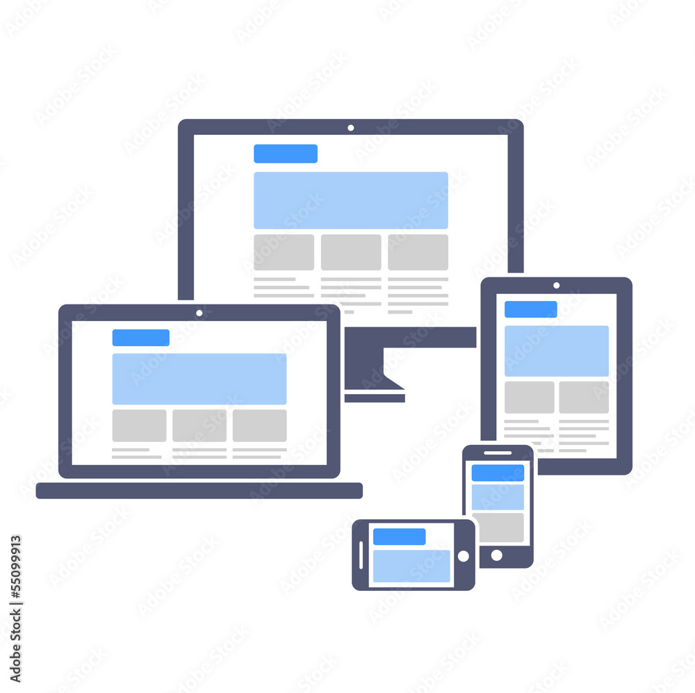 Responsive web design on different devices Responsive web design on different devices