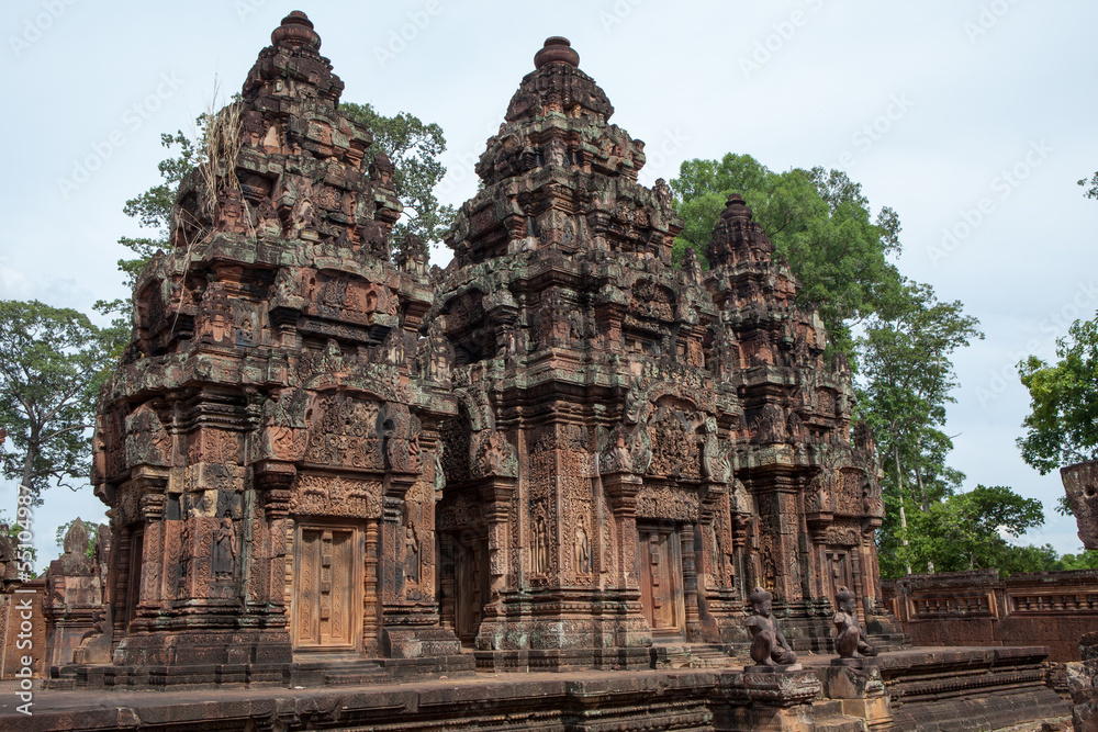 Banteay Srei, The Pink Laterite in Siem Reap, Combodia