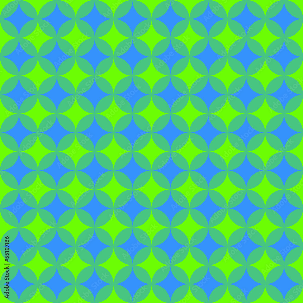 Green and Blue Retro Pattern Green and Blue Retro Pattern