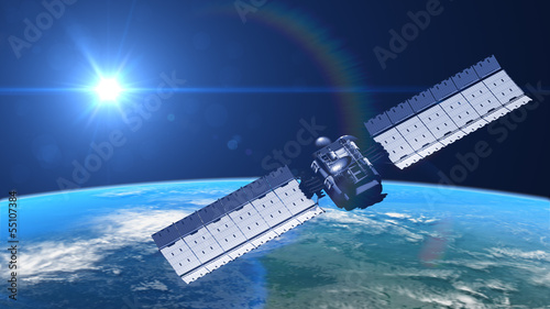 Obraz na płótnie satellite in orbit w salonie