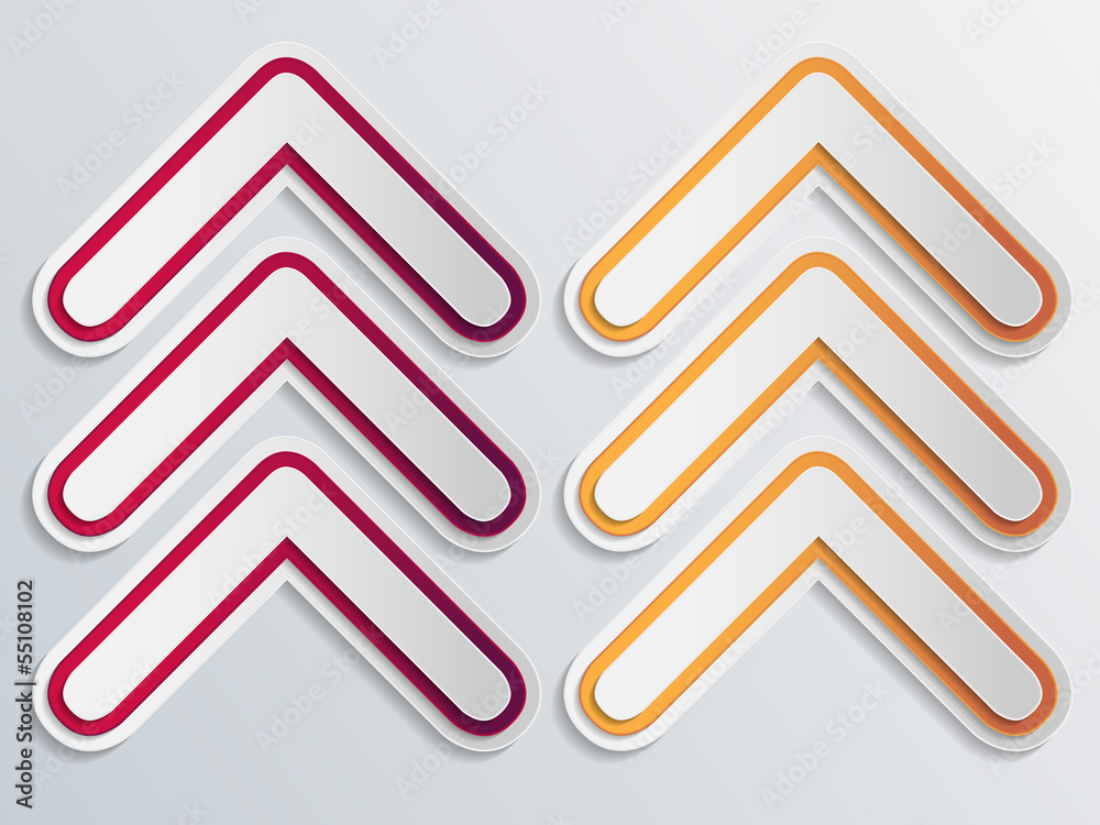 Paper 3d arrows Paper 3d arrows
