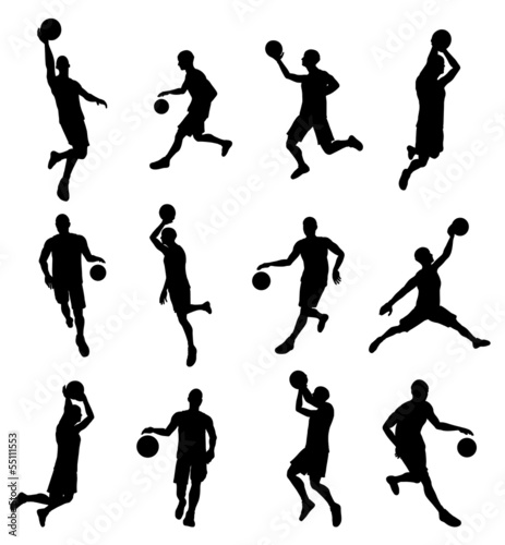 American football sport silhouettes