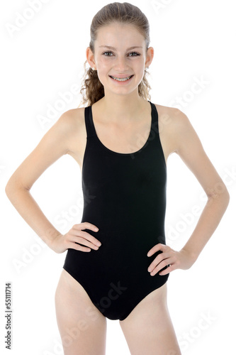 Teenager in Badeanzug