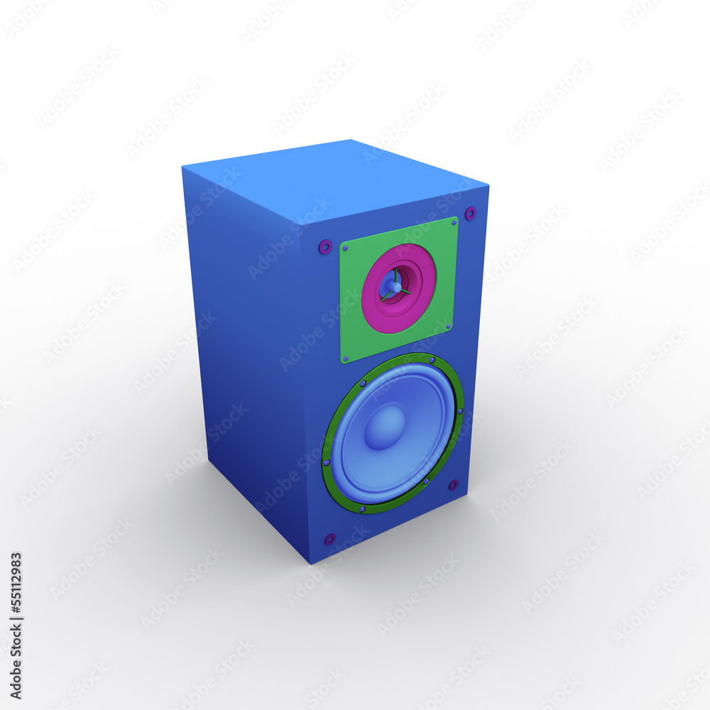Speaker. 3d isolated Speaker. 3d isolated