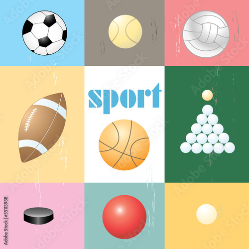 set of sports balls