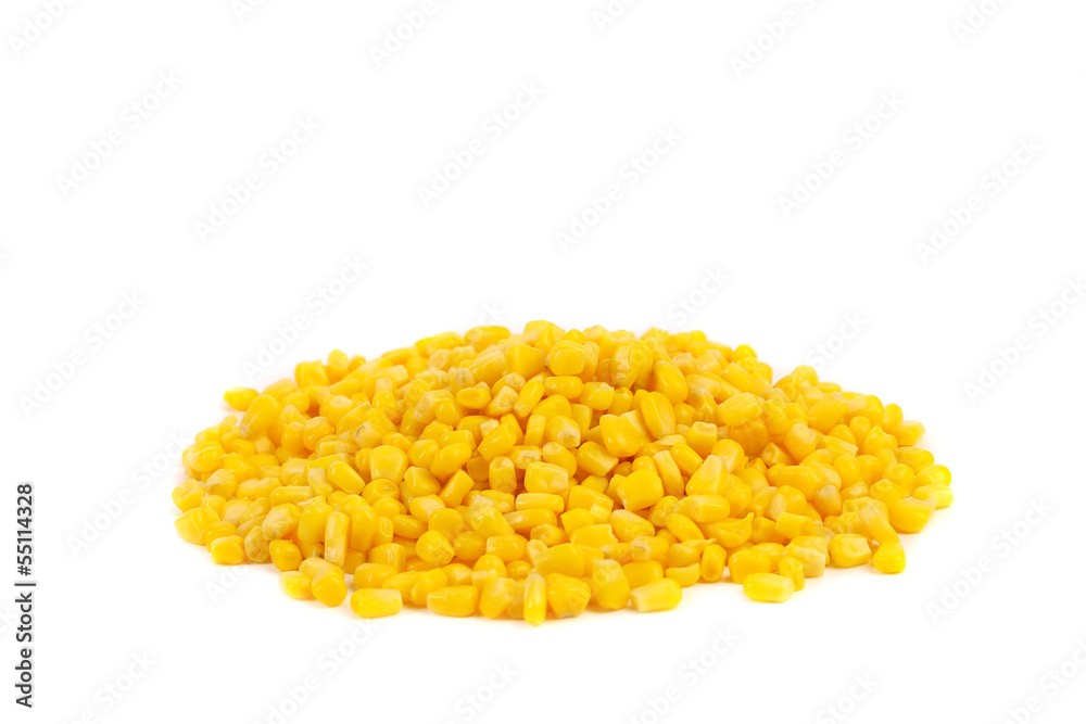 Handful canned corns. Handful canned corns.