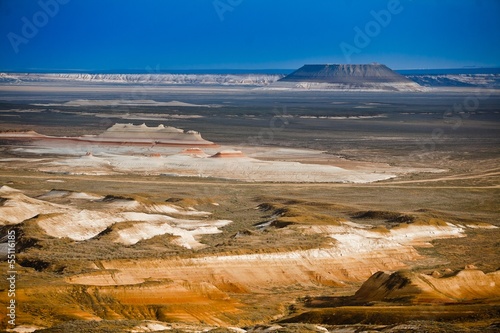 Beautiful landscape canyon plato Usturt, Kazakhstan photo