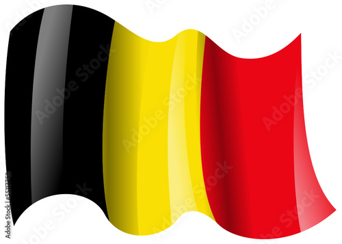belgien fahne wehend belgium flag waving