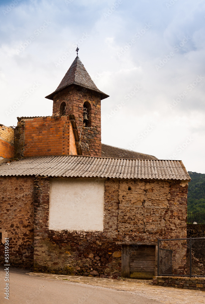 Church in Noales. Aragon