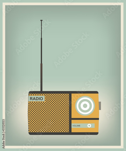 Vintage radio set