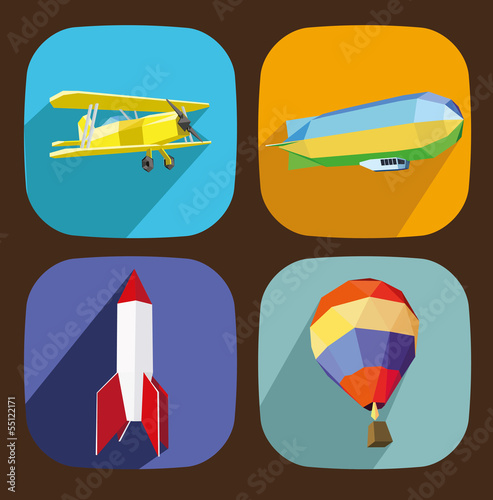 air transporttation icons